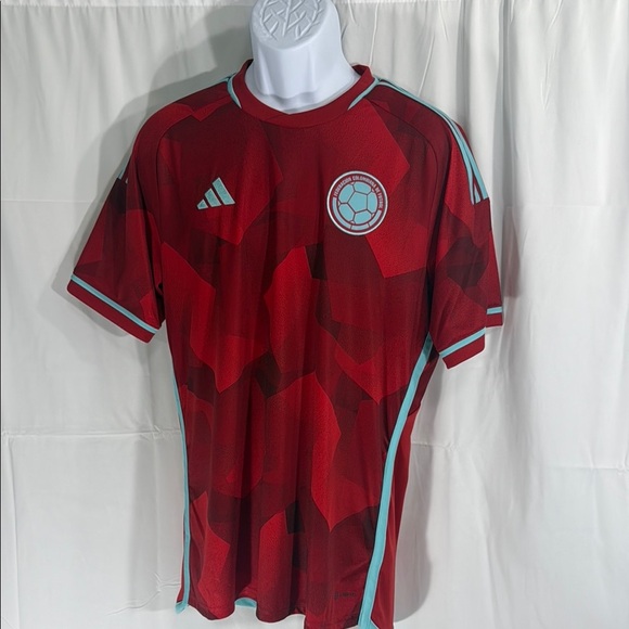 ADIDAS COLOMBIA AWAY JERSEY 2022 RED SIZE M - Picture 2 of 14